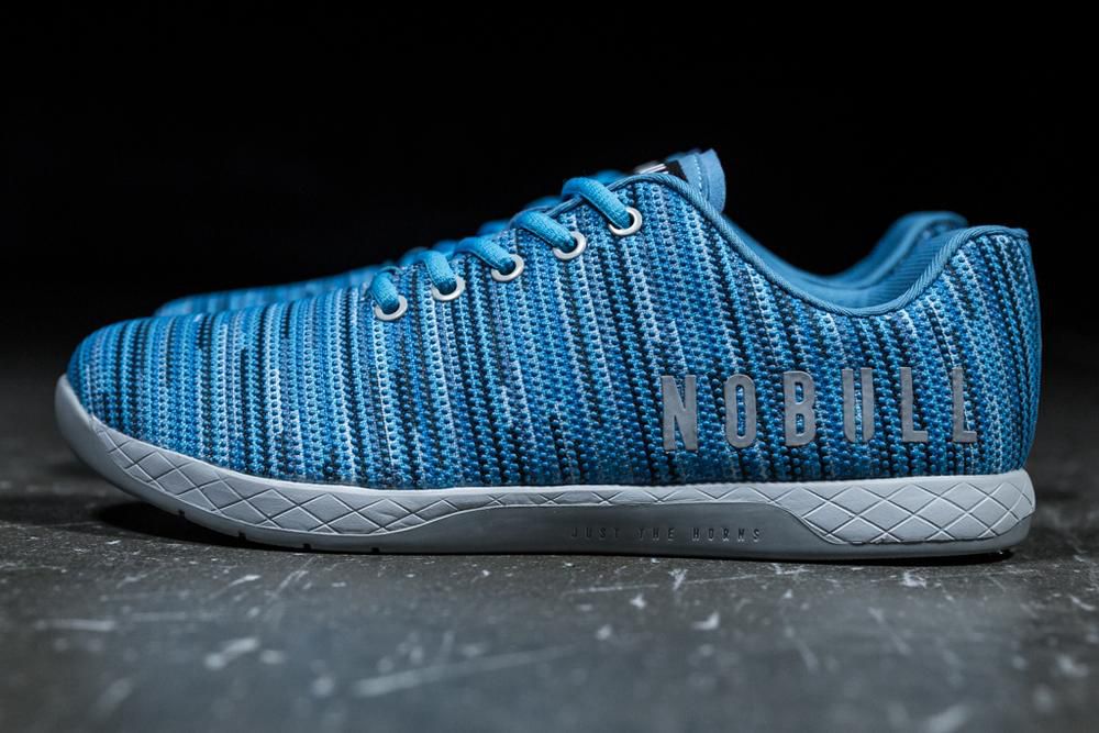 NOBULL Men's Linear Training Shoes - Blue - Ireland (6810ECOBP)